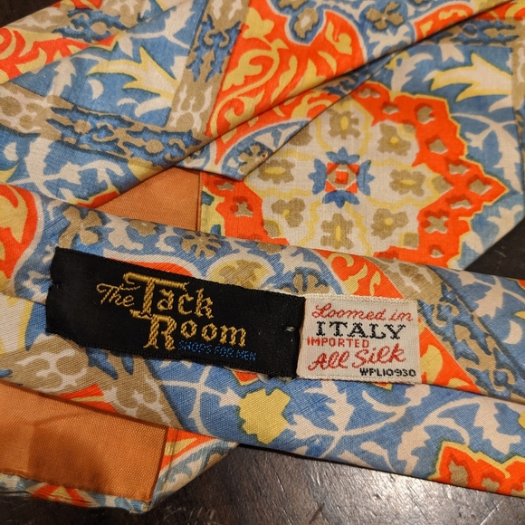 Vintage SILK Tack Room tie Made in Italy - Picture 2 of 3